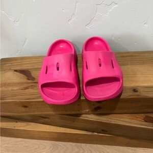 Hoka Pink Slip-On Slide Sandals